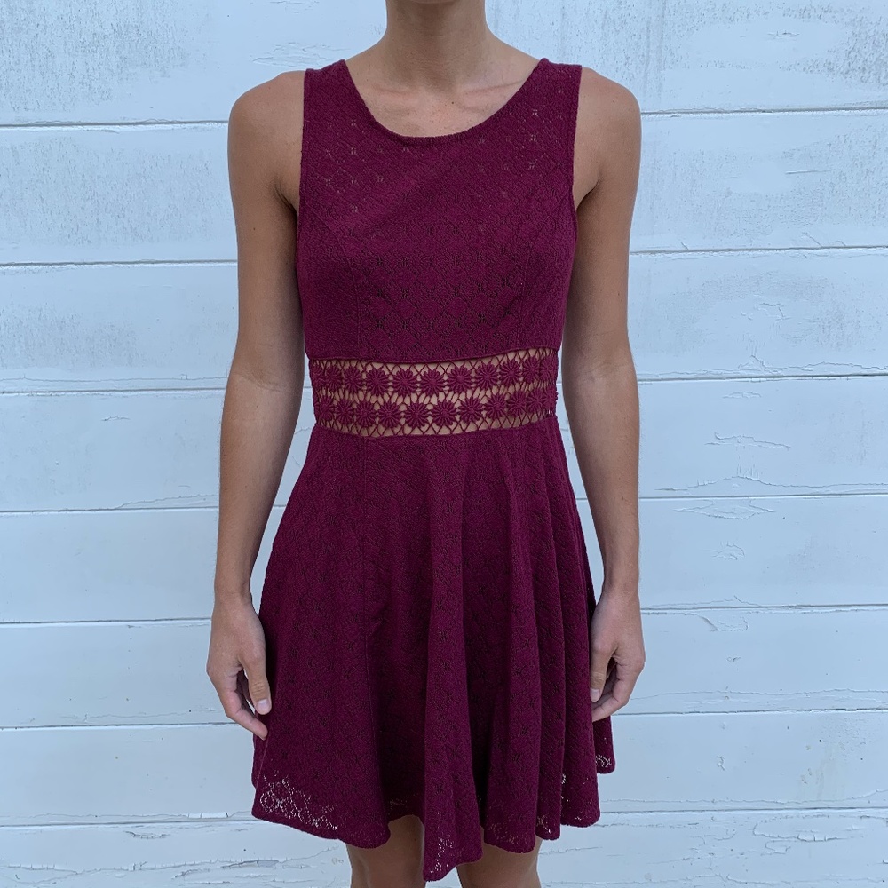 Free People Mini Cut Out Dress